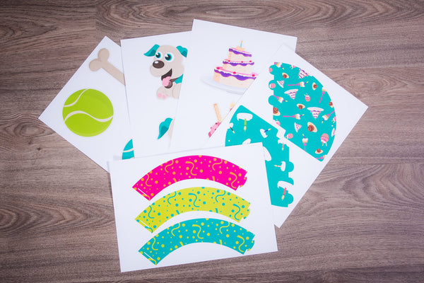 DIY Printklare Verjaardagspawty Set